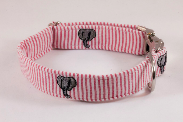 Crimson Tide Alabama Seersucker Dog Collar – The Southern Pup
