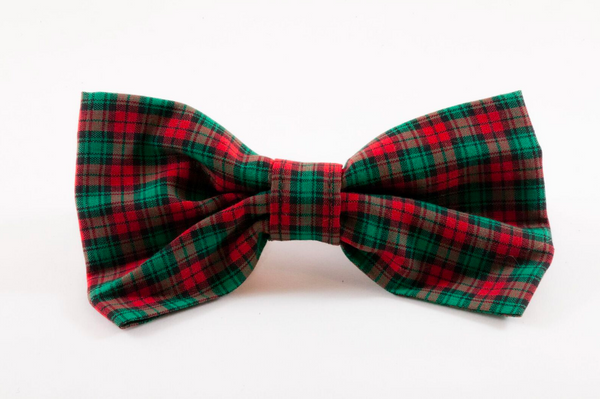 Classic Red and Green Christmas Plaid Dog Bow Tie – The Southern Pup