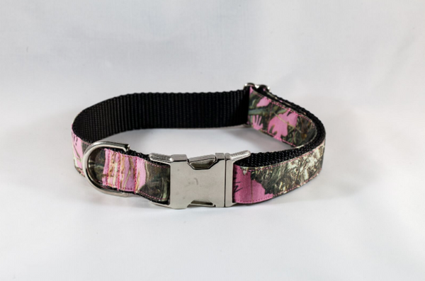 The Sporting Pup Pink Girl Dog Camo Collar Black The Southern Pup