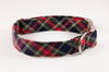 Classic Black and Red Tartan Plaid Girl Dog Flower Bow Tie Collar