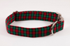 Classic Red and Green Christmas Plaid Bow Tie Dog Collar
