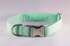 Preppy Green Seersucker Bow Tie Dog Collar