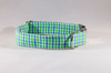 Preppy Blue and Green Gingham Dog Collar