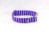Preppy Red White and Blue Patriotic Stripes Dog Collar