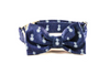 Preppy Blue Denim Pineapple Bow Tie Dog Collar