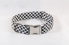 Classic Red Black and White Houndstooth Dog Bow Tie Collar