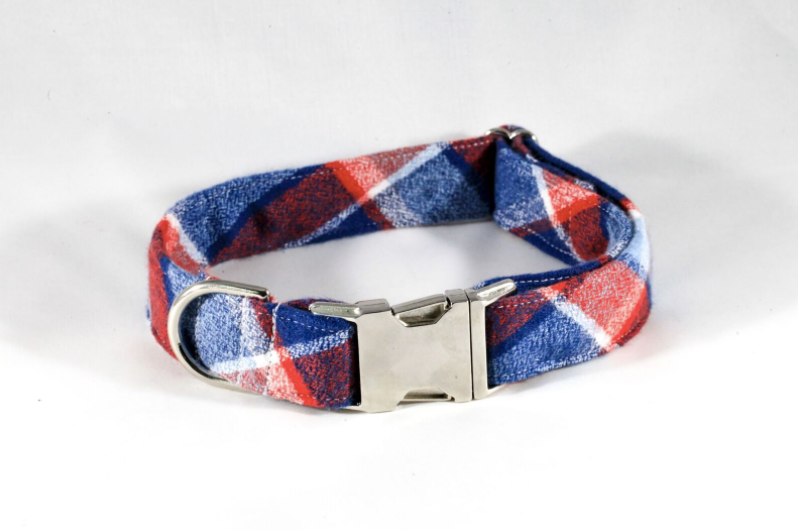 Flannel dog collar deals